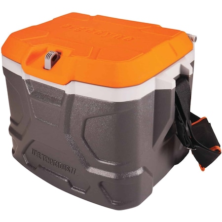 Ergodyne Orange & Gray Industrial Hard Sided Cooler - 17 Quart 5170